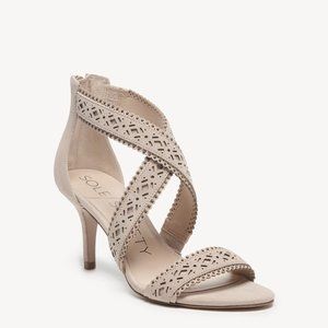 New Sole Society So-Venus Suede Sandals Size 8M